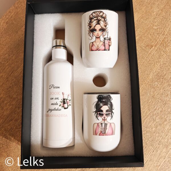 Personaliseeritav termospudel (500ml) + 2 termostopsi (350ml) - Image 4