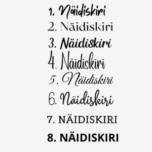 Näidiskiri lelks.ee