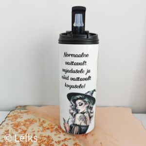 kohvitermos 440ml 2in1 lekkekindla kaanega
